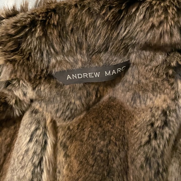 Andrew Marc | Camel Leather Jacket w/removable faux fur vest | Size S - Picture 4 of 10
